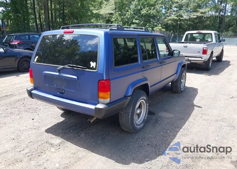 2000 Jeep Cherokee Sport из США, поврежденный, VIN 1J4FF48S5YL246195
